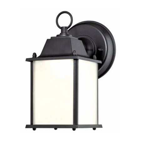 1LGT BLK Wall Lantern